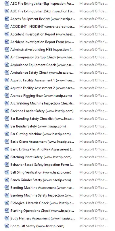 forms & checklists bundle screenshot