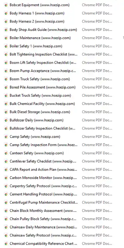 forms & checklists bundle screenshot