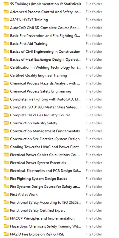 hse & engineering courses bundle Screenshot