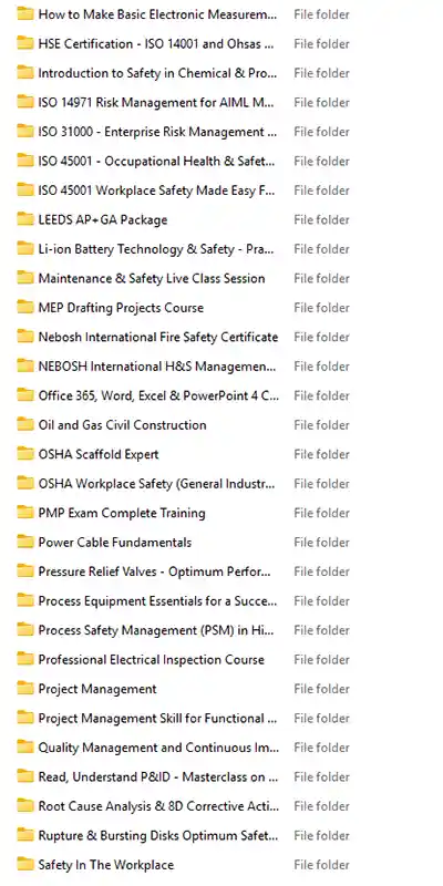 hse & engineering courses bundle Screenshot