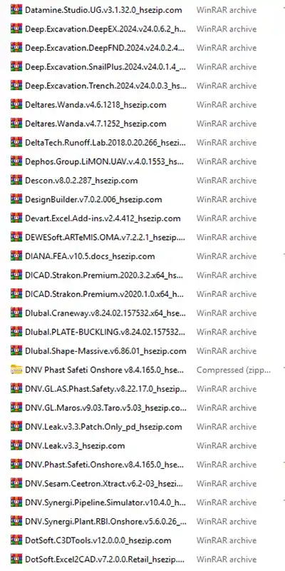 hse & engineering softwares bundle screenshot
