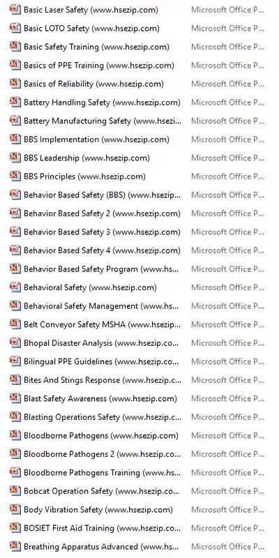 hse presentations bundle screenshot